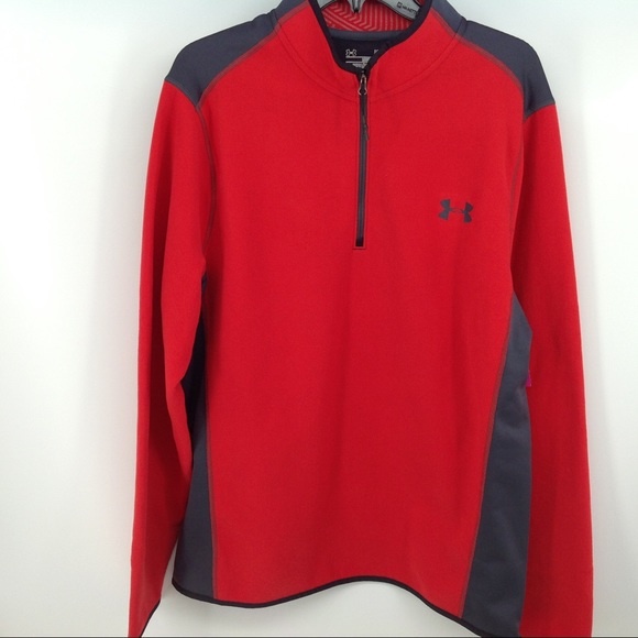 Under Armour Other - Under Armour Red 1/4 zip pullover